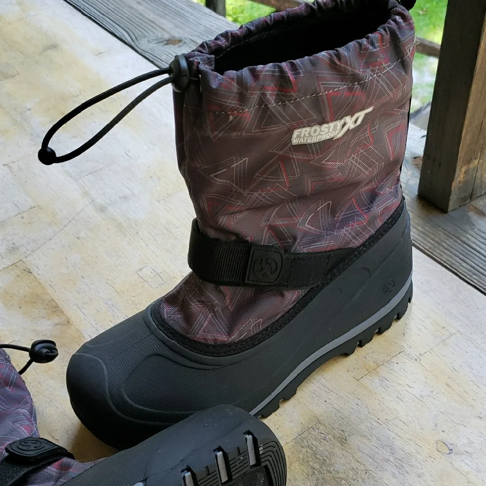 Northside Black and Purple Winter Boots Rugged Insulated Design